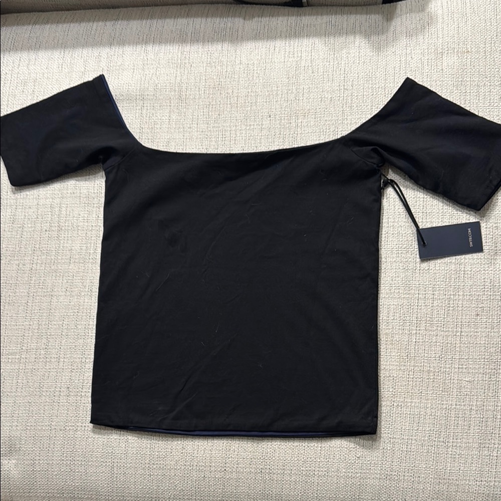 SWTR Black Off-Shoulder Top